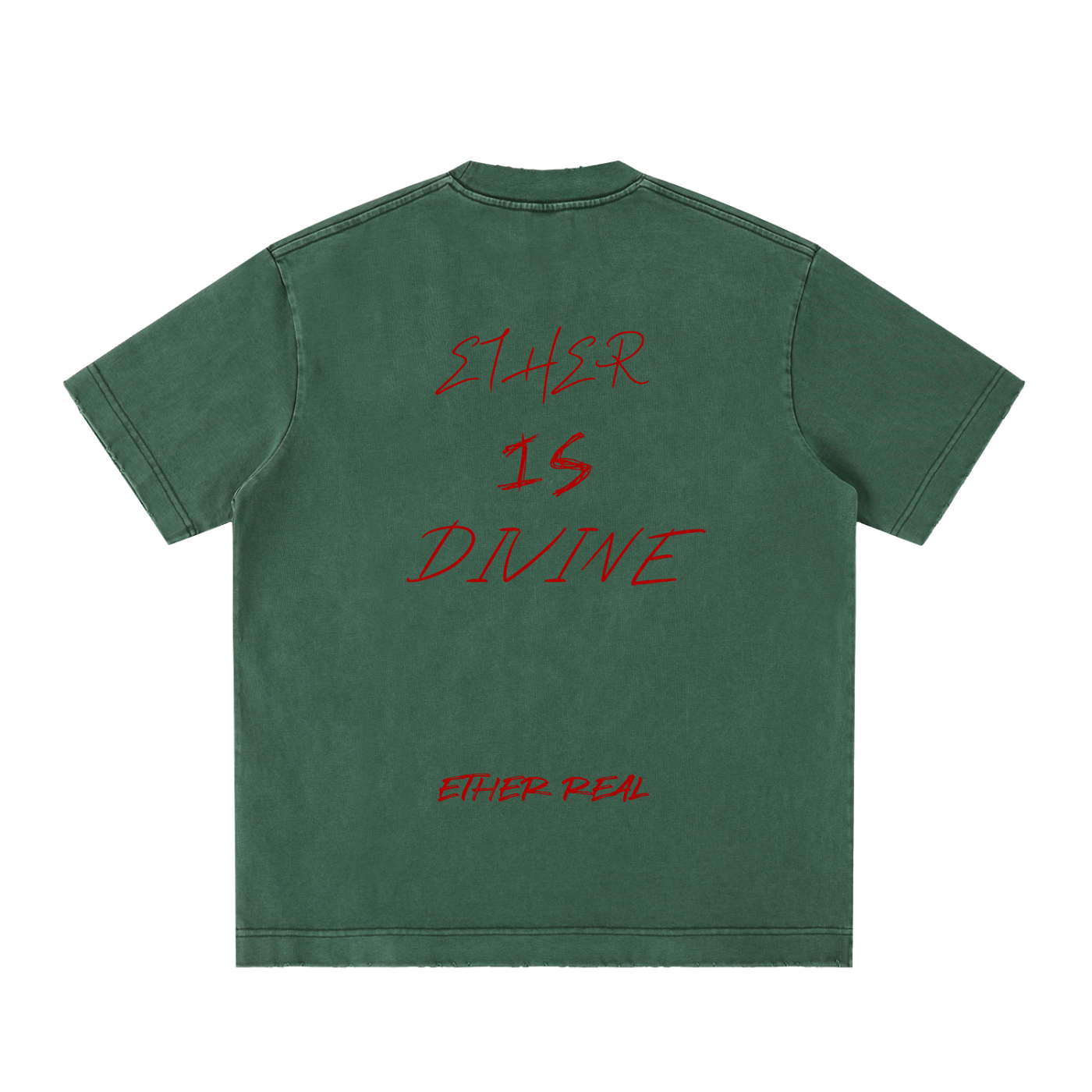 Heavyweight Vintage Washed Frayed T-Shirt