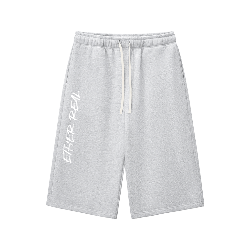Relaxed Drawstring Three-quarter Sweatpants