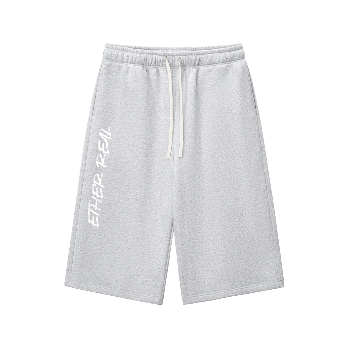 Relaxed Drawstring Three-quarter Sweatpants