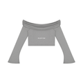Women's Off-the-Shoulder Bell Sleeve Crop T-Shirt