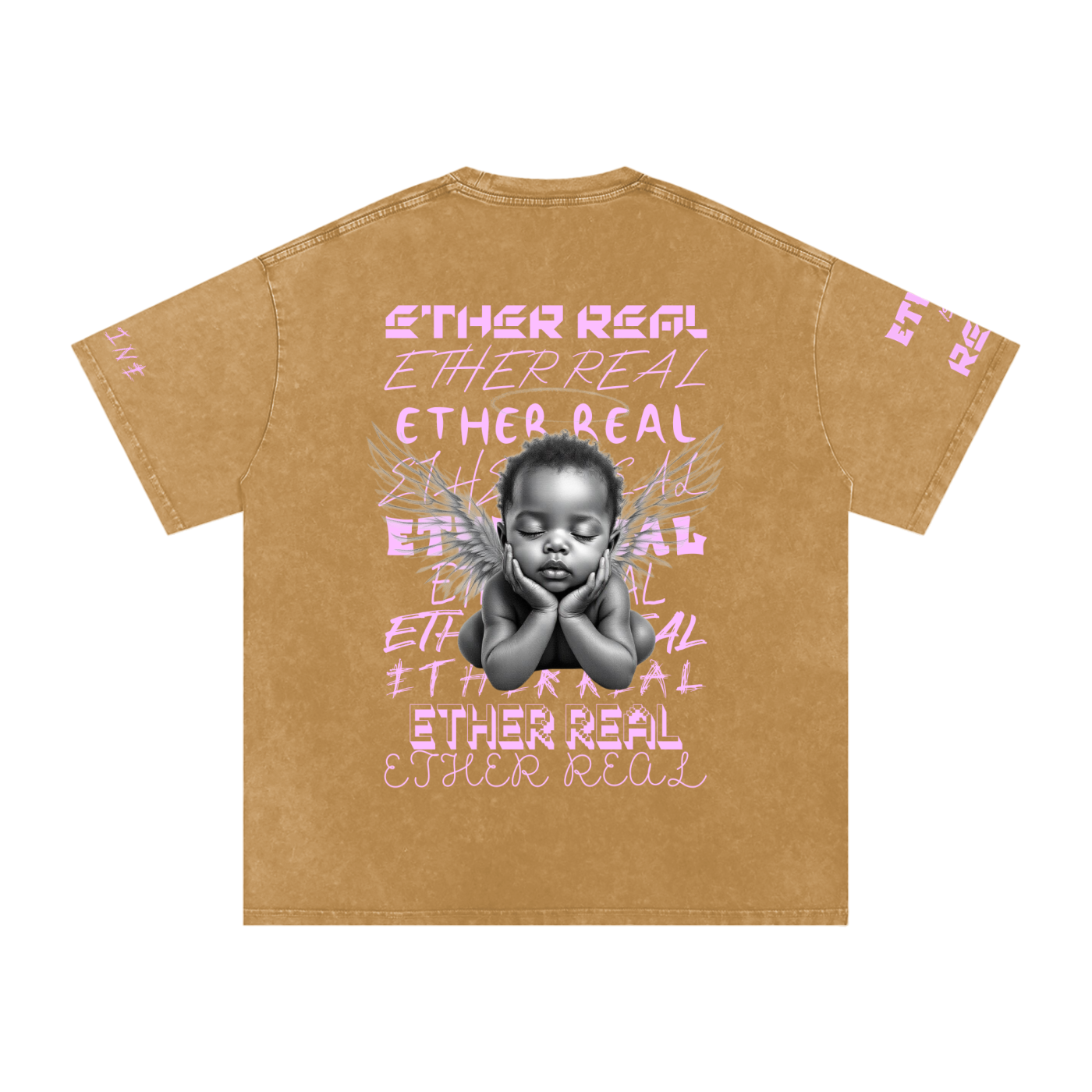 Snow Washed Oversized Cotton T-Shirt