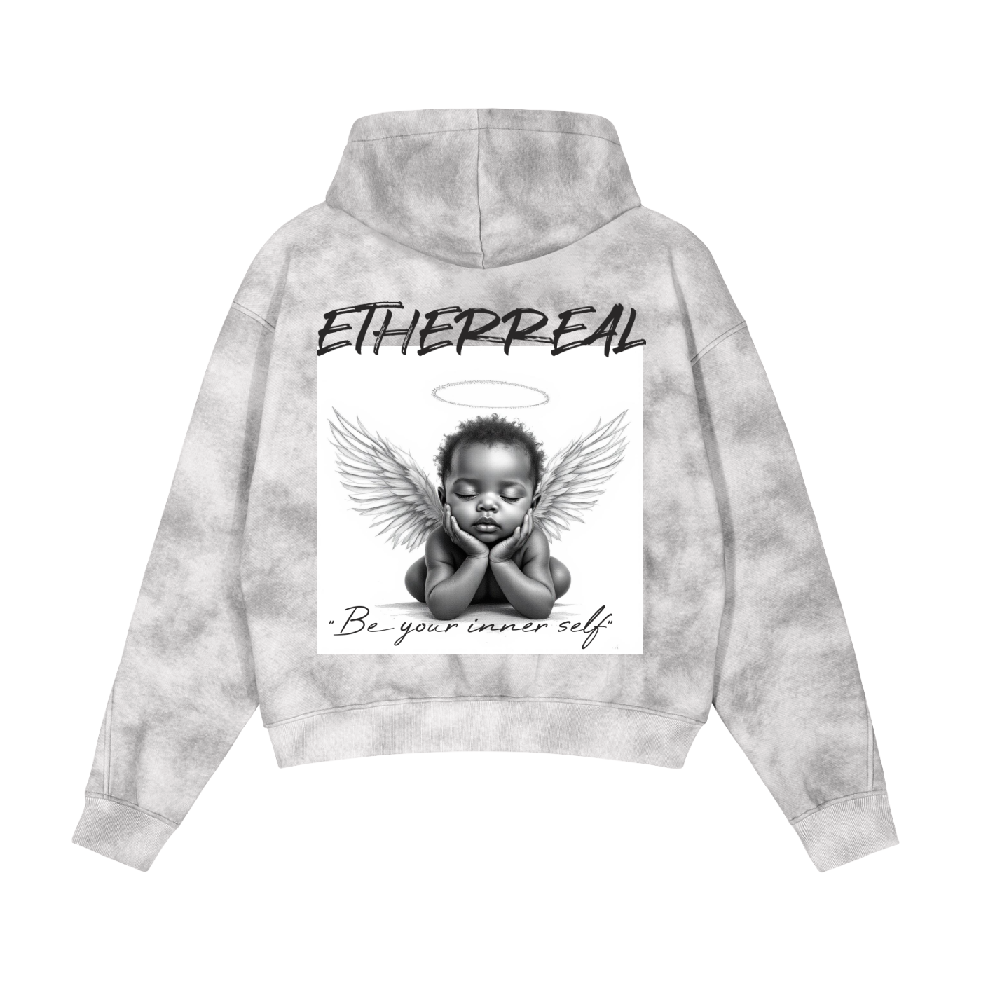 Dirty Washed Zip-Up Fleece Hoodie