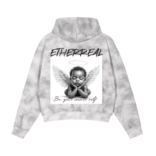 Dirty Washed Zip-Up Fleece Hoodie