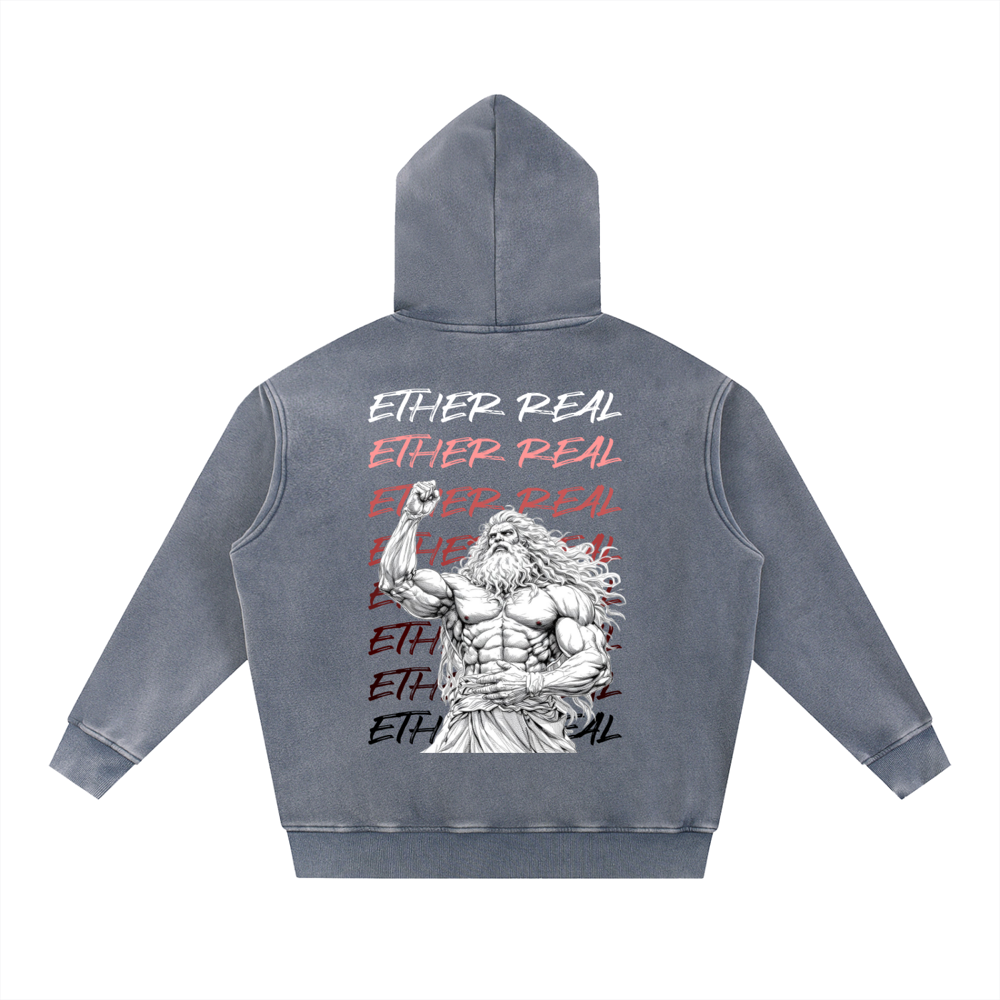 Snow Wash Fleece Oversize Hoodie