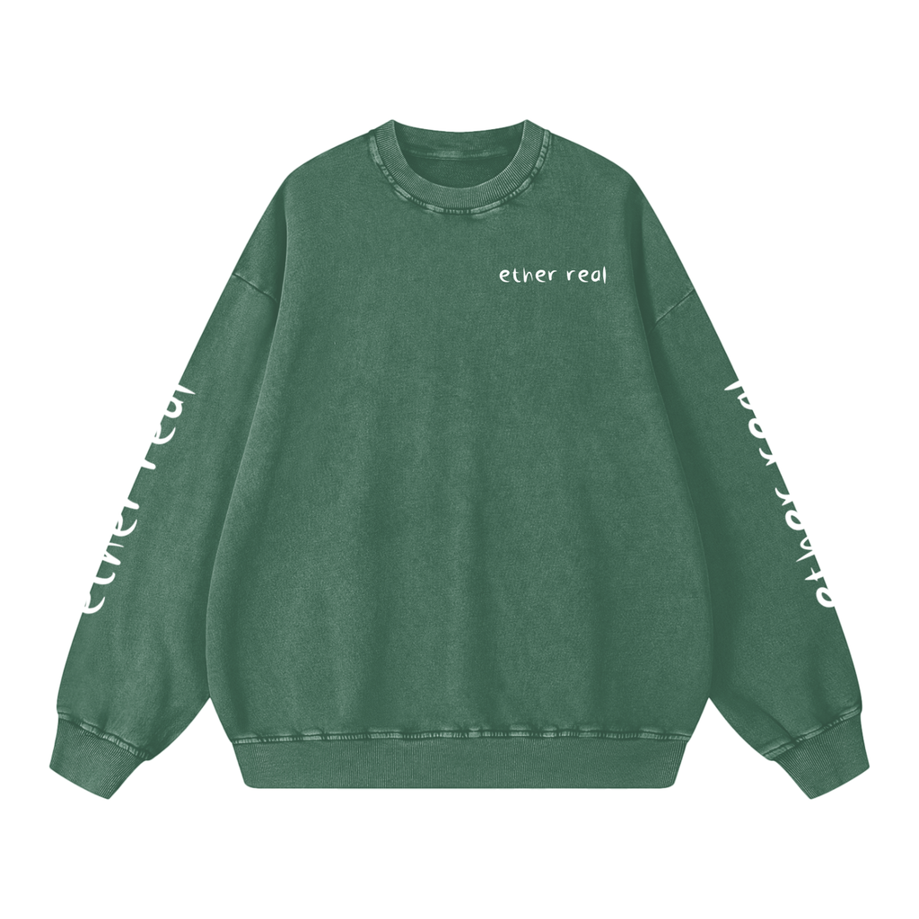 Snow Washed Oversized Sweatshirt