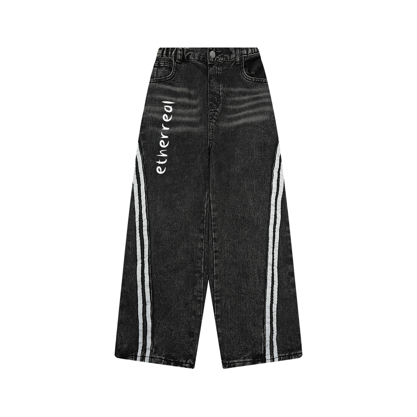 Kid’s Vintage Wash Side Stripe Jeans