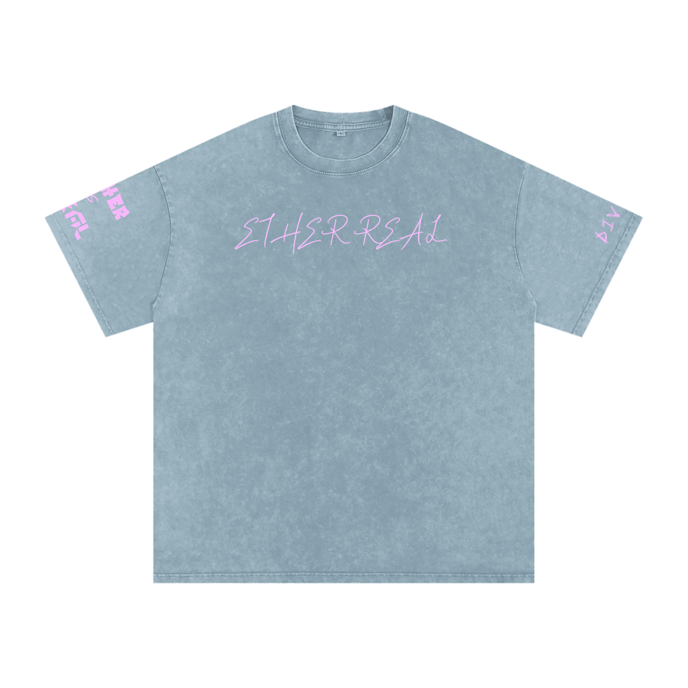 Snow Washed Oversized Cotton T-Shirt