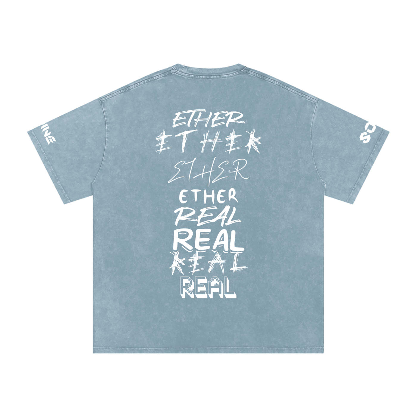 Snow Washed Oversized Cotton T-Shirt