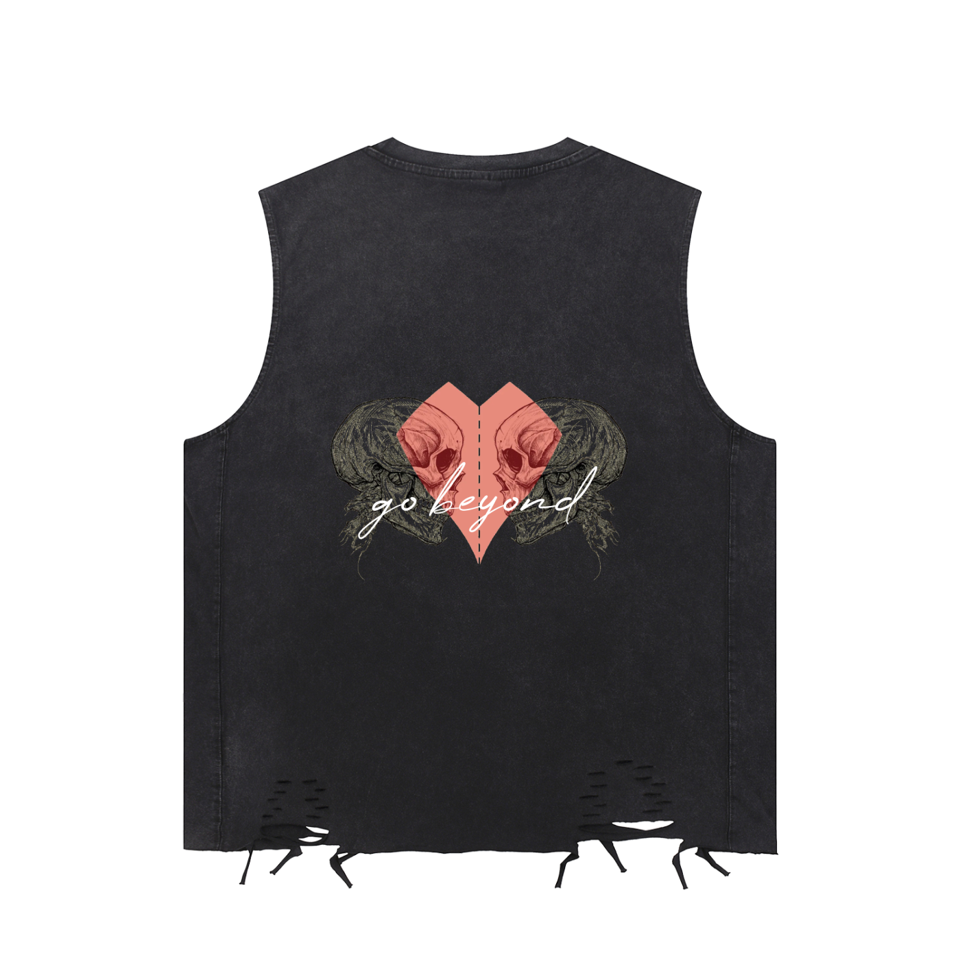 Snow Washed Raw-Hem Tank Top