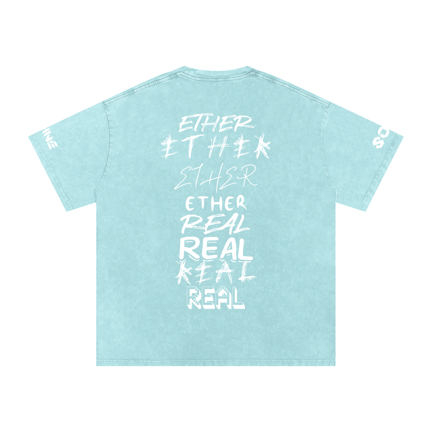Snow Washed Oversized Cotton T-Shirt