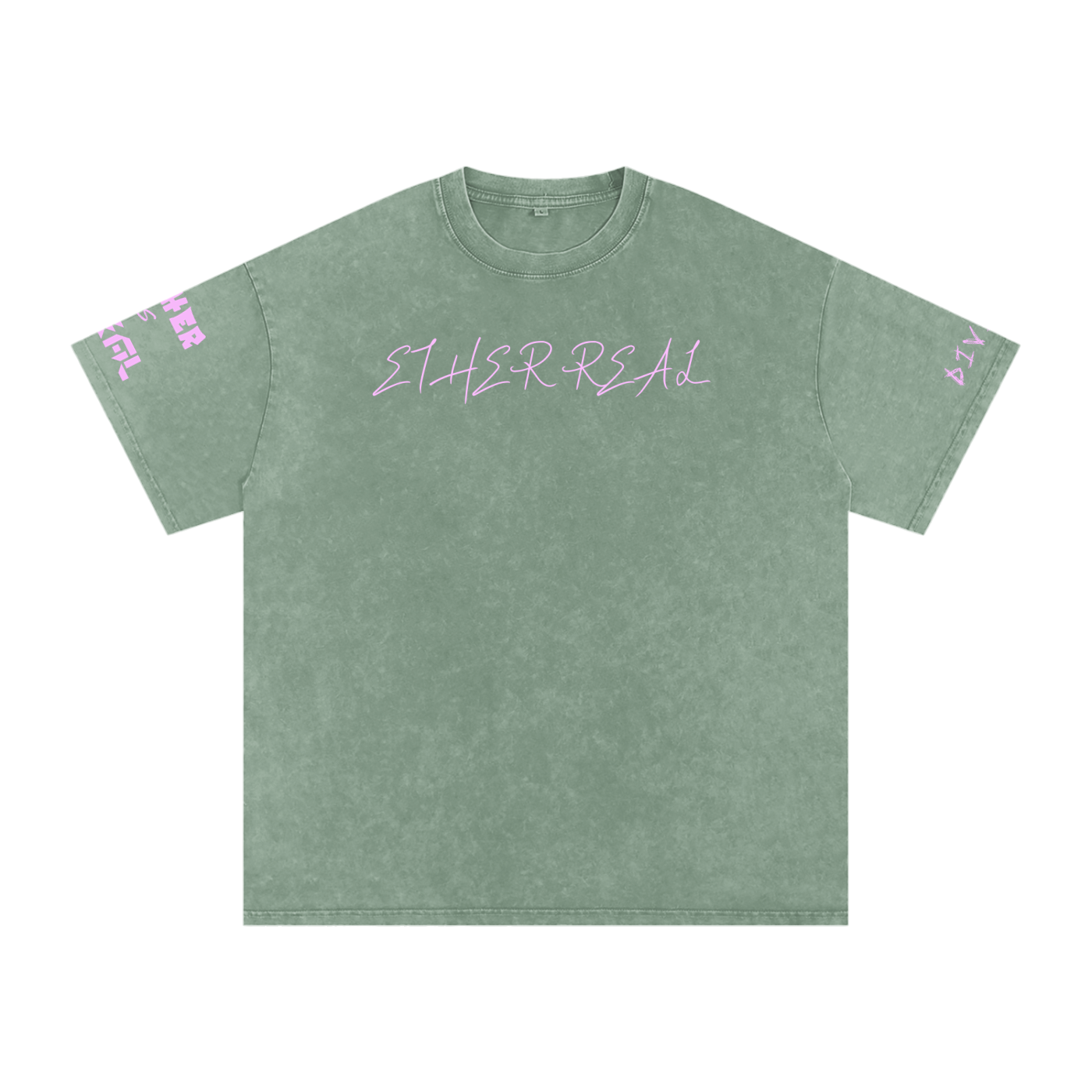 Snow Washed Oversized Cotton T-Shirt