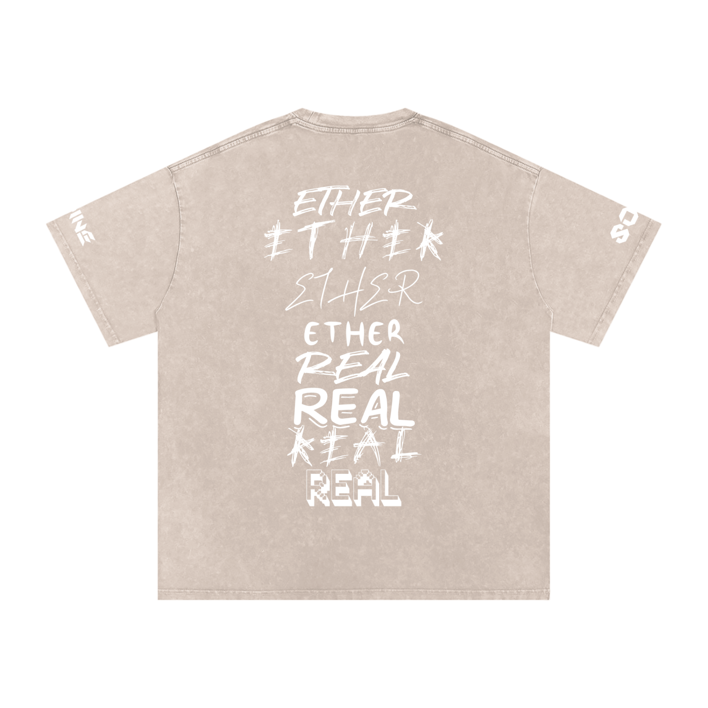 Snow Washed Oversized Cotton T-Shirt