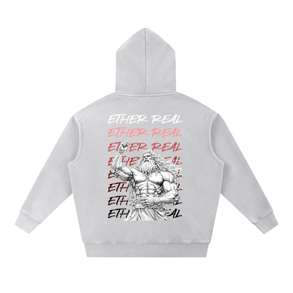 Snow Wash Fleece Oversize Hoodie