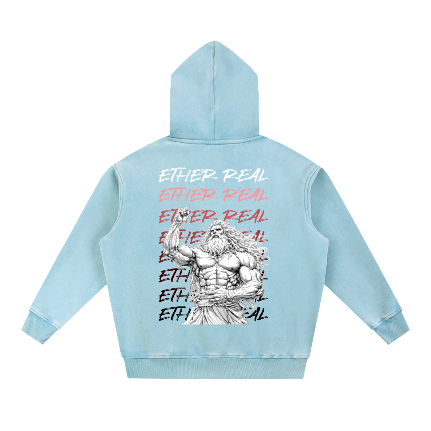 Snow Wash Fleece Oversize Hoodie