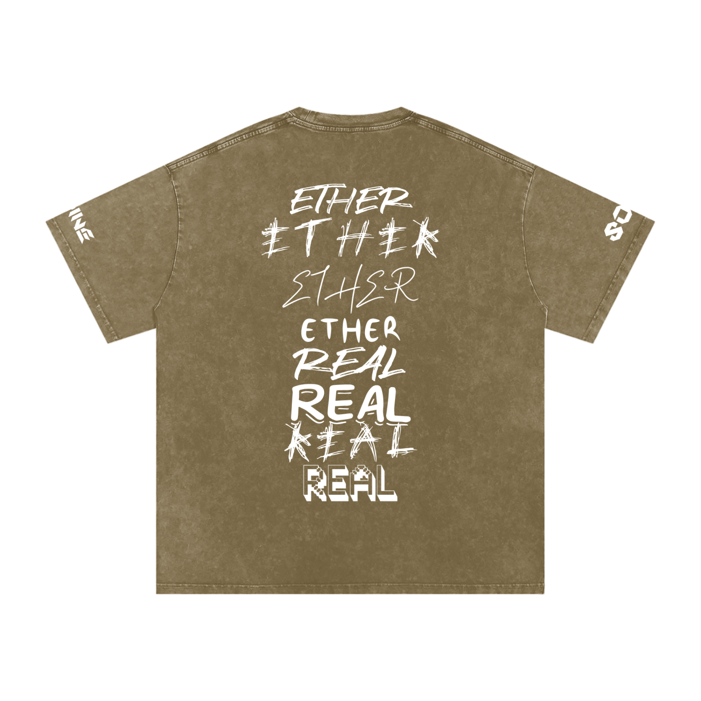 Snow Washed Oversized Cotton T-Shirt