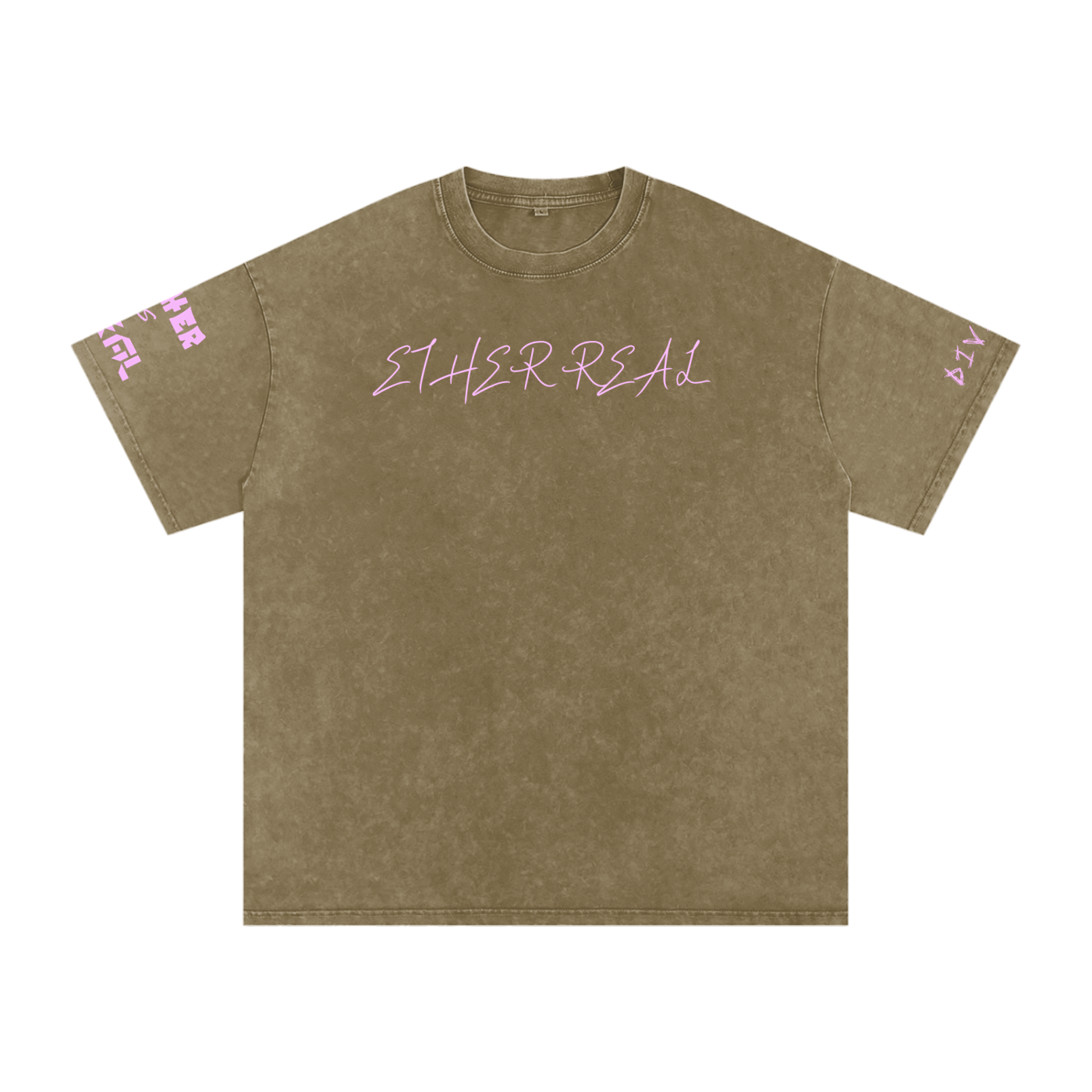Snow Washed Oversized Cotton T-Shirt
