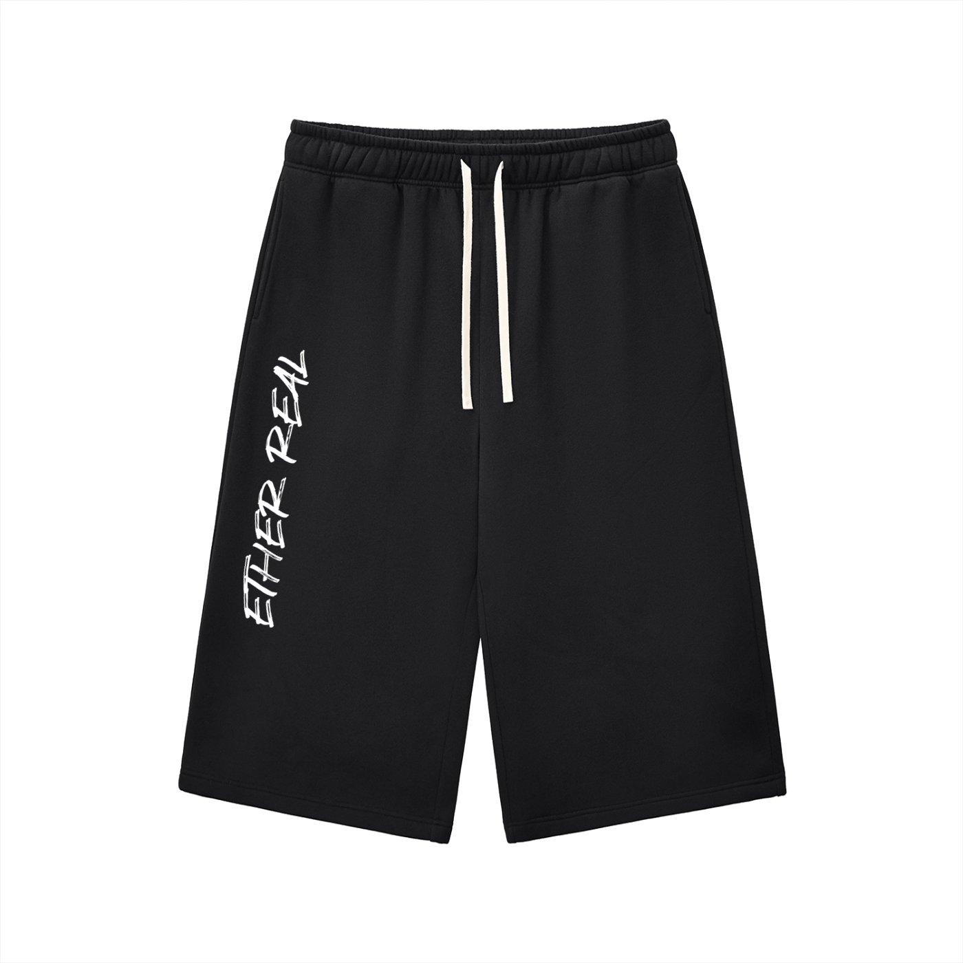 Relaxed Drawstring Three-quarter Sweatpants