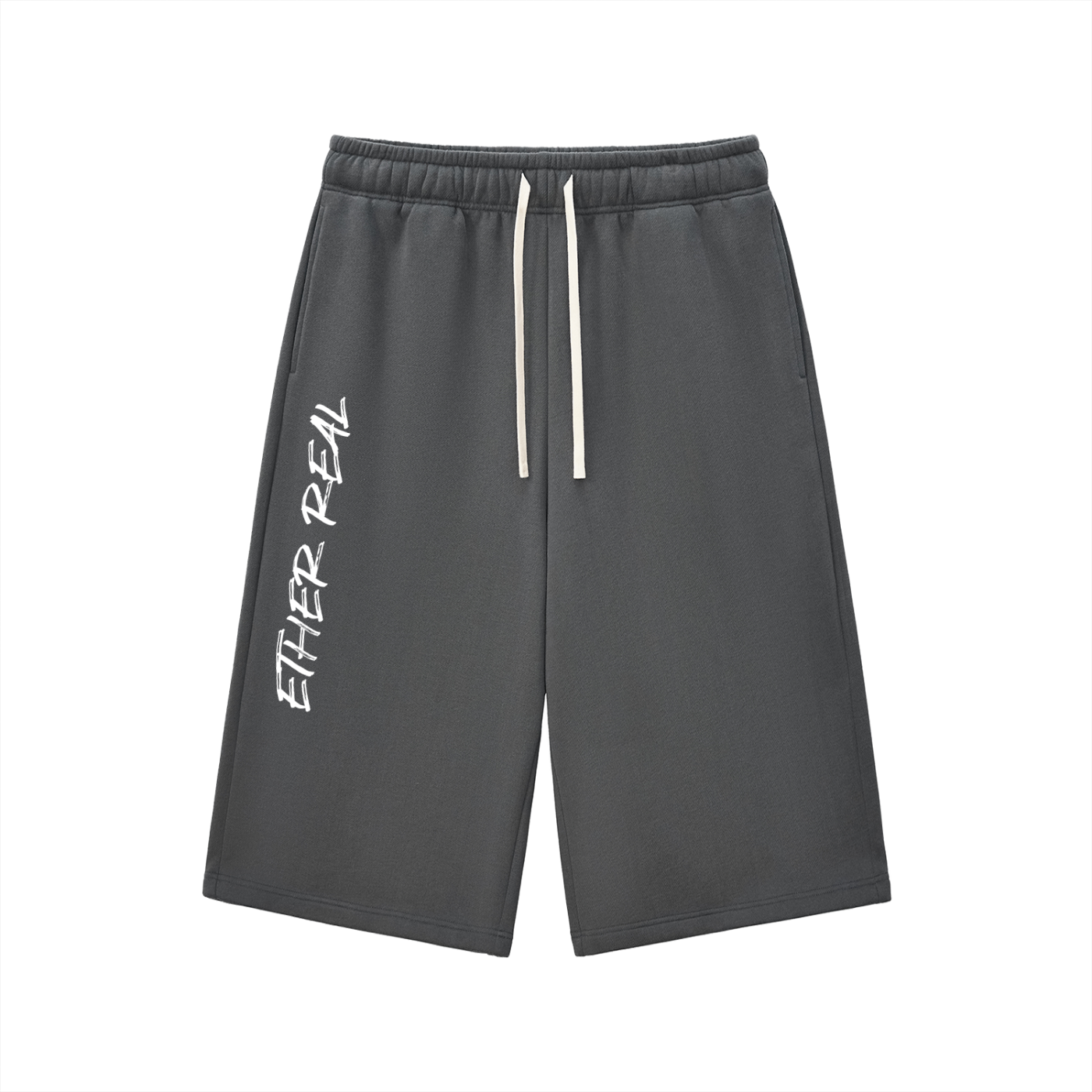 Relaxed Drawstring Three-quarter Sweatpants