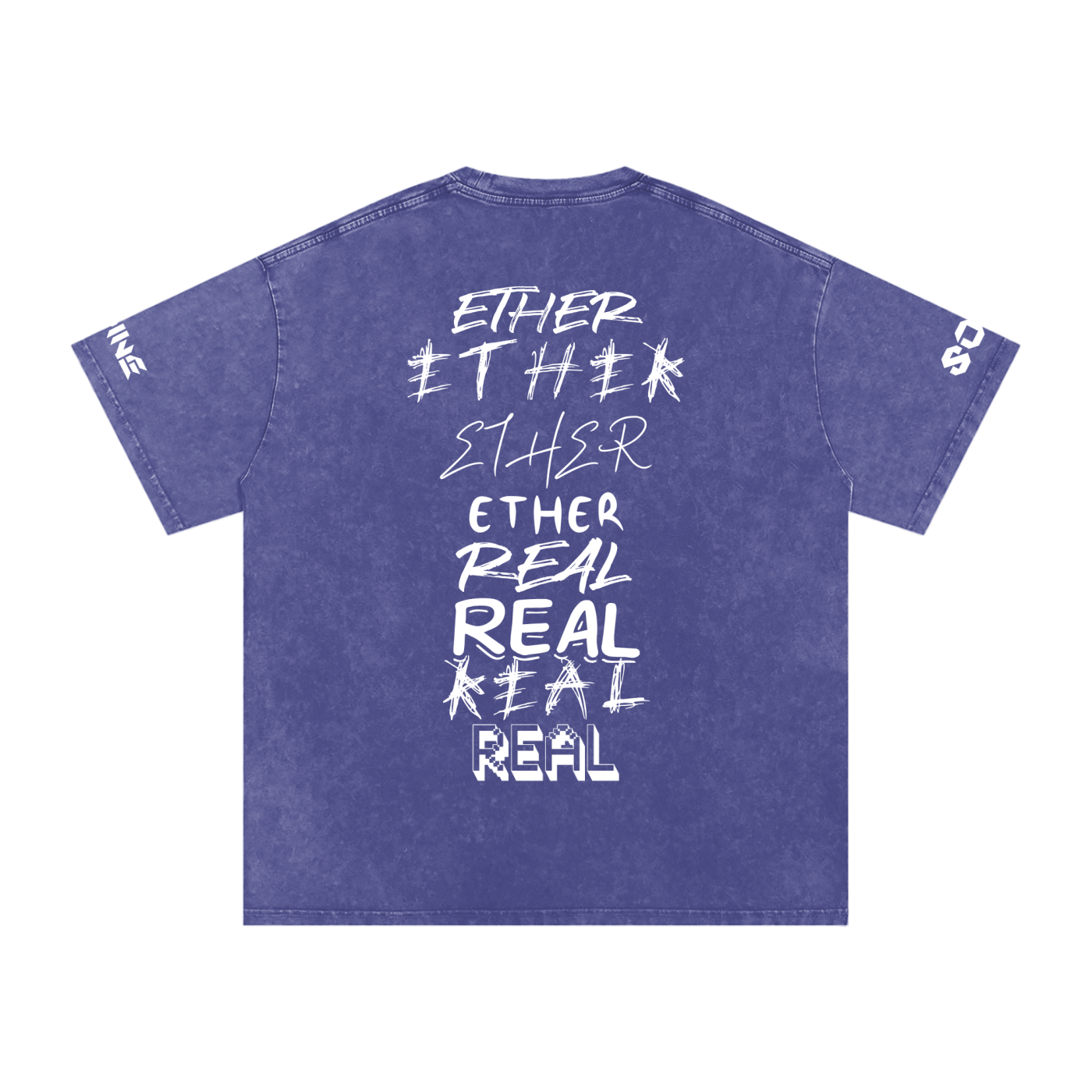 Snow Washed Oversized Cotton T-Shirt