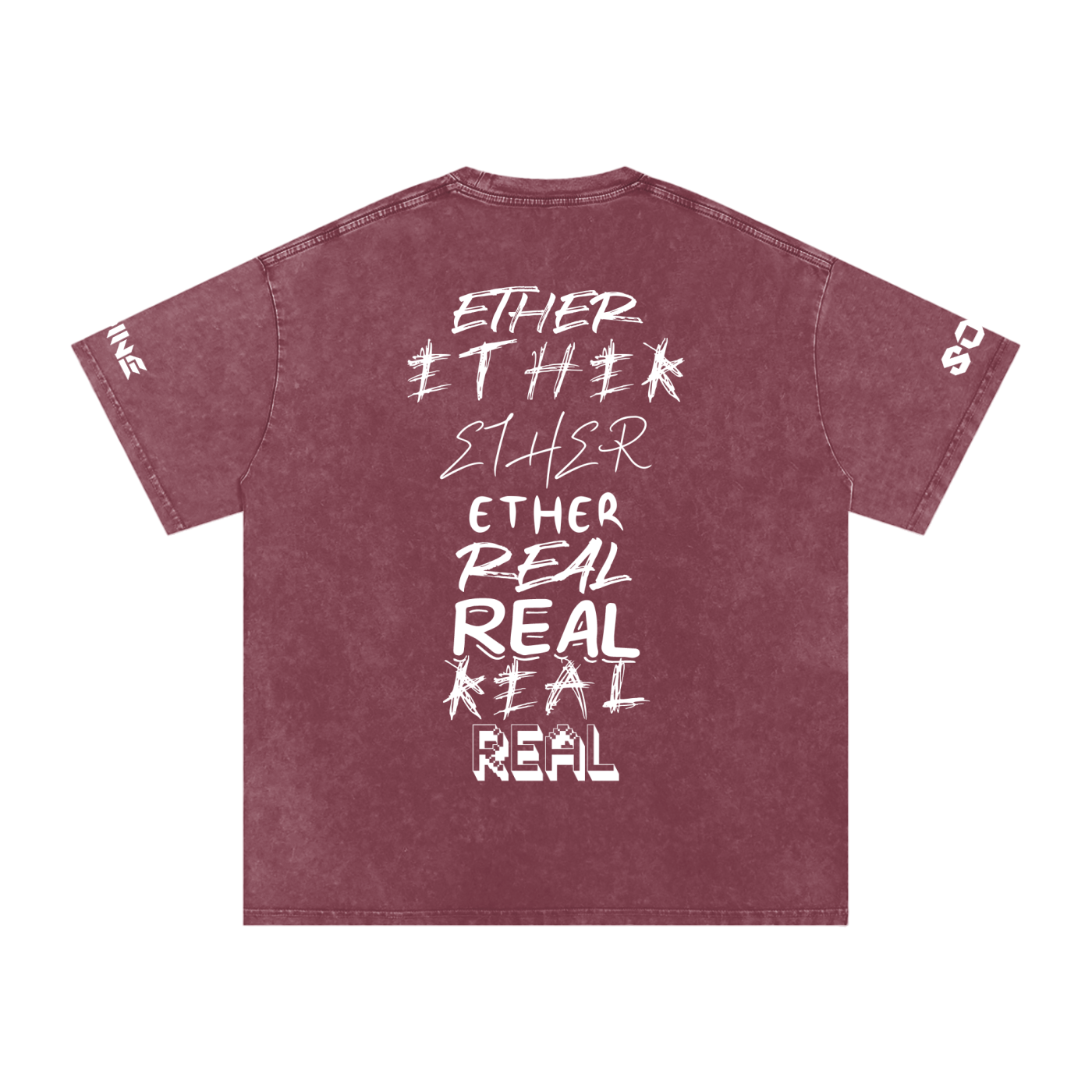 Snow Washed Oversized Cotton T-Shirt